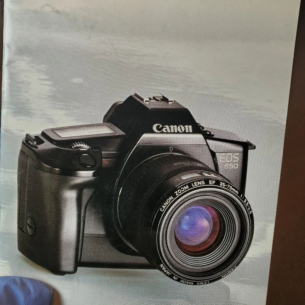 Original Canon EOS 650 Camera Brochure 1987 Edition